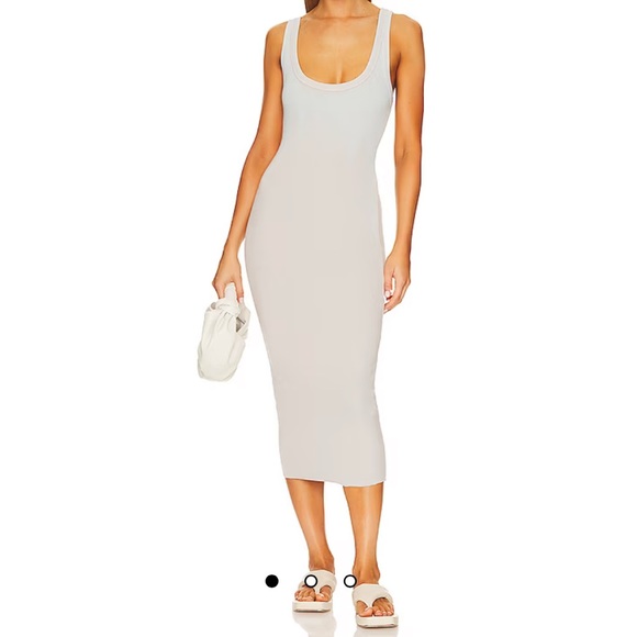 Cotton Citizen Dresses Cotton Citizen The Verona Midi Dress In Fog